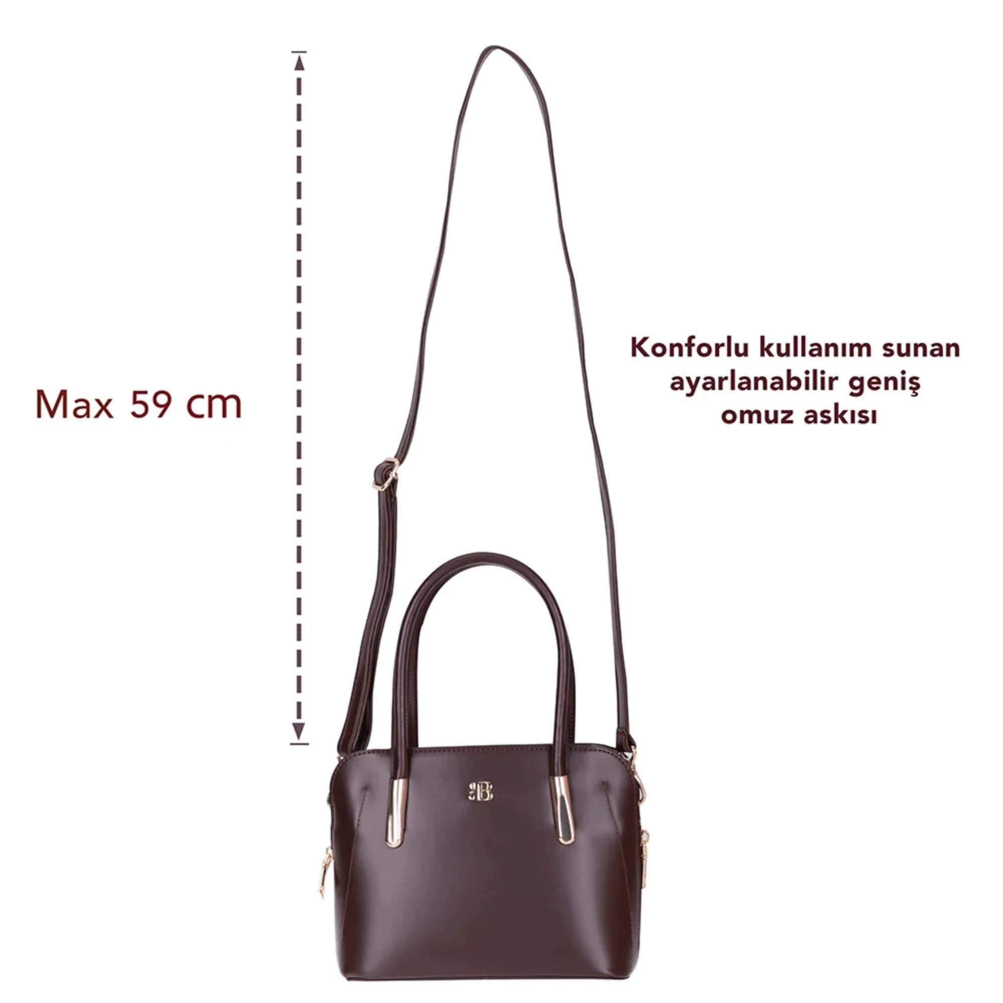 Belmont Kadın Omuz ve El Çantası – Kişiye Özel PU Deri