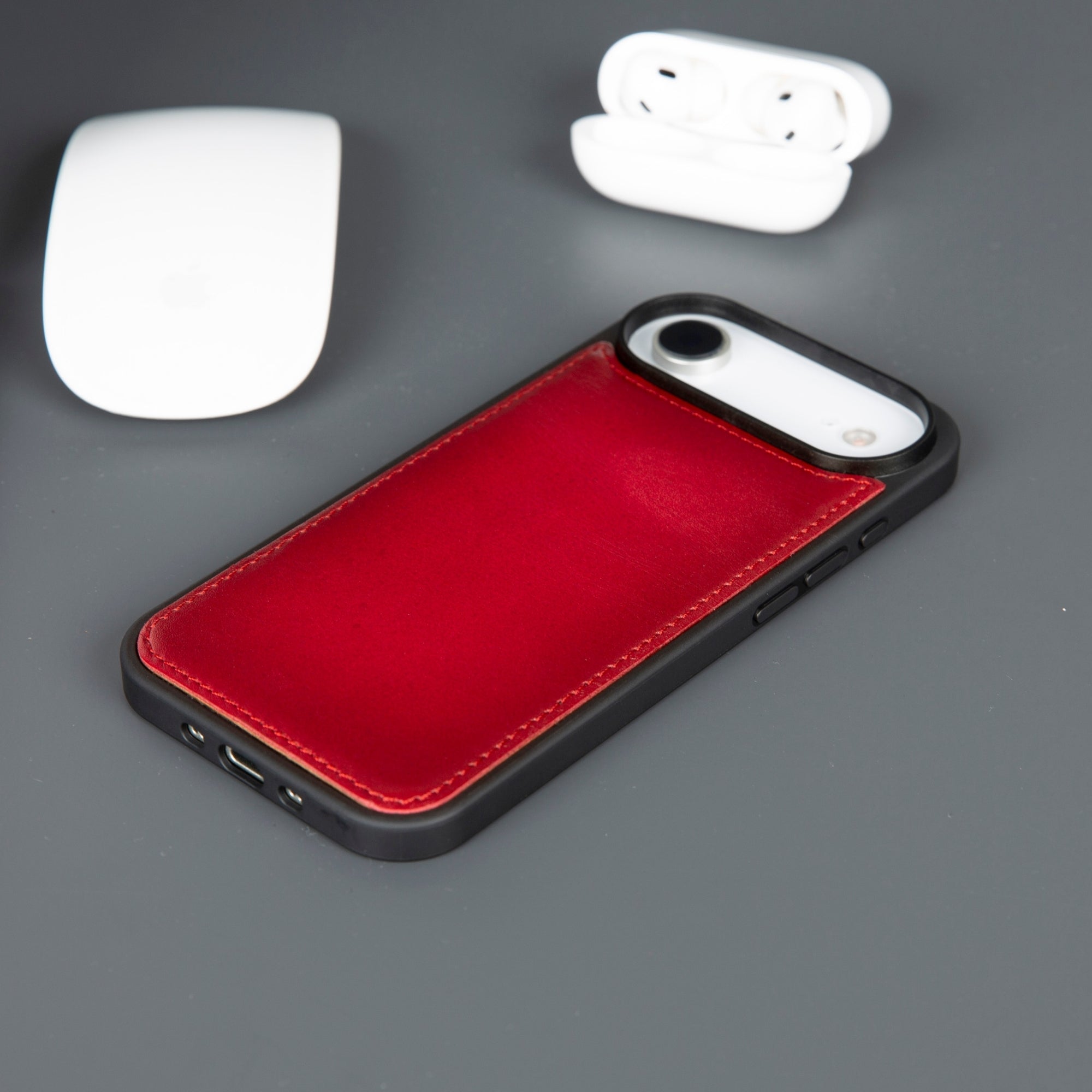 Casper iPhone 17 Air Hakiki Deri Cüzdan Kılıfı