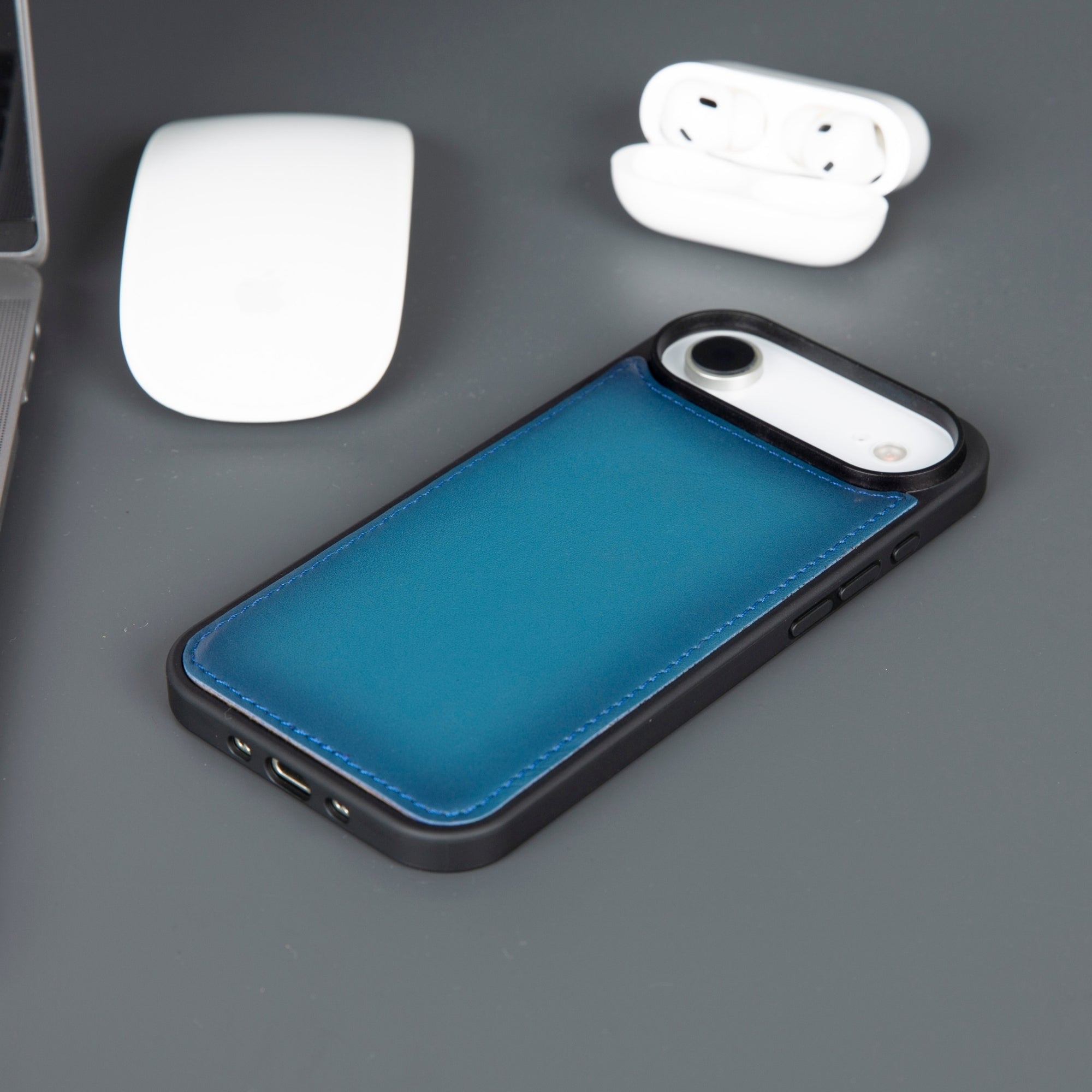 Casper iPhone 17 Air Hakiki Deri Cüzdan Kılıfı