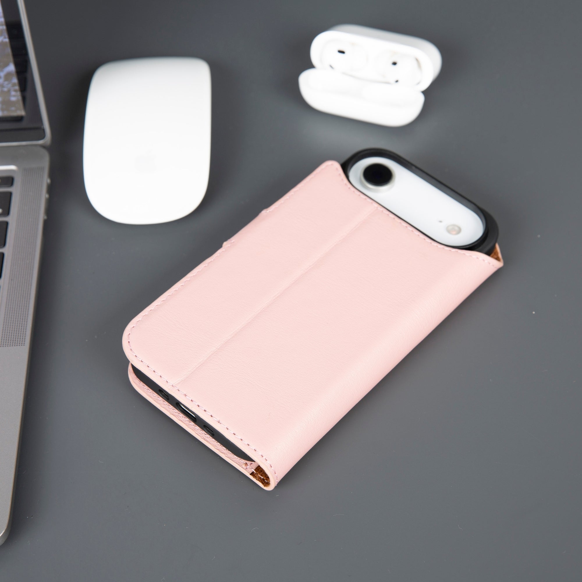 Casper iPhone 17 Air Hakiki Deri Cüzdan Kılıfı