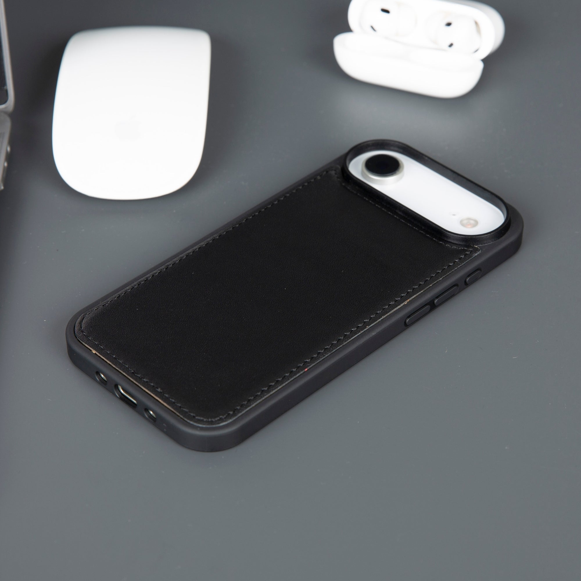 Casper iPhone 17 Air Hakiki Deri Cüzdan Kılıfı