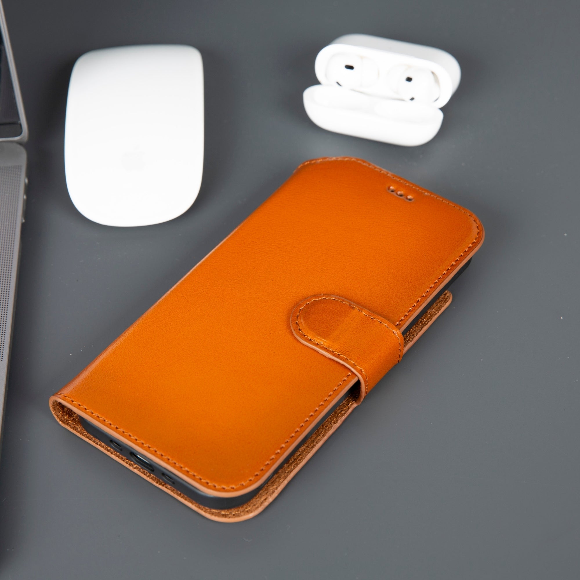 Casper iPhone 17 Air Hakiki Deri Cüzdan Kılıfı