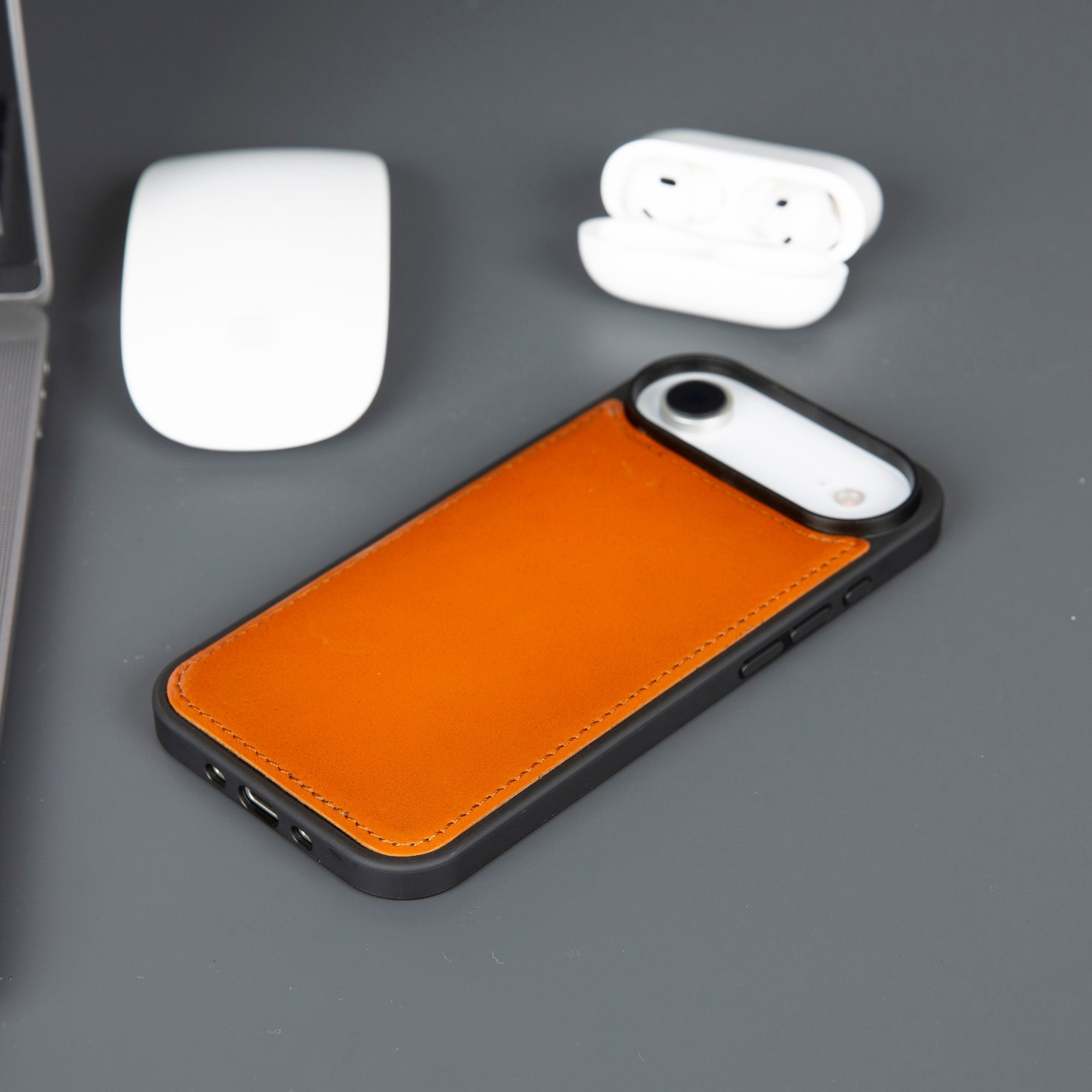 Casper iPhone 17 Air Hakiki Deri Cüzdan Kılıfı
