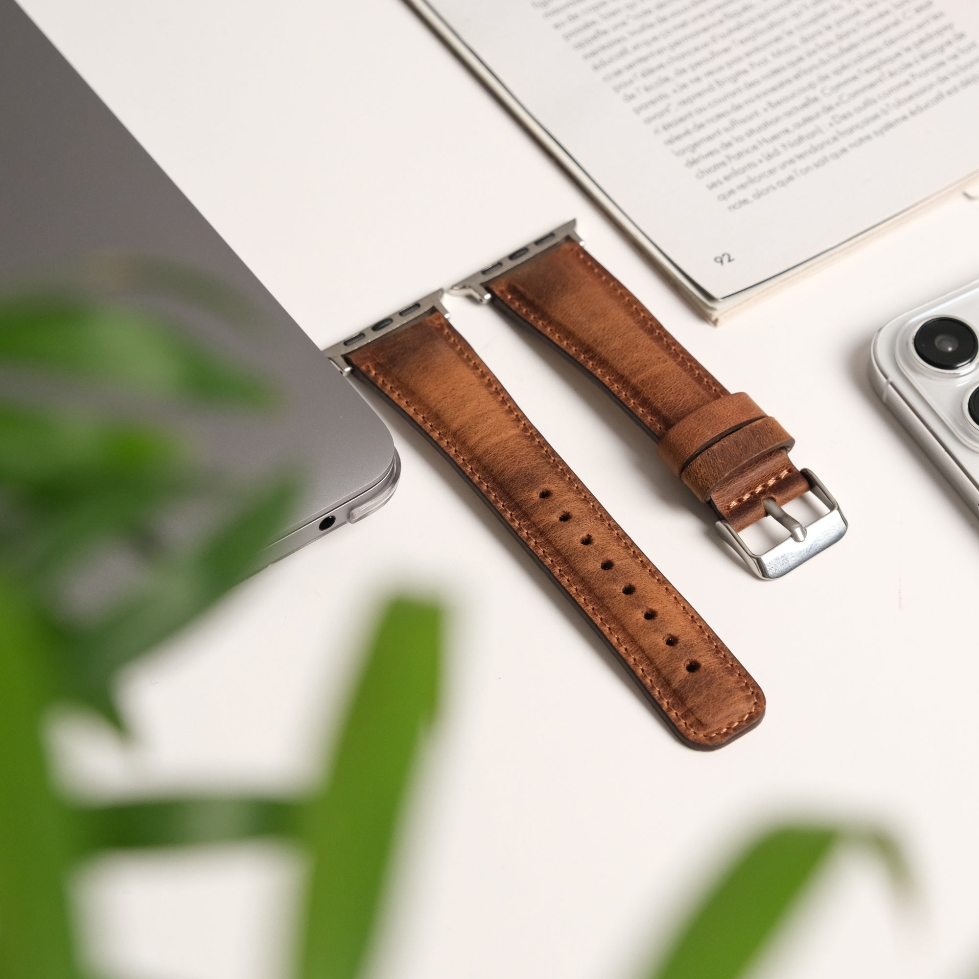 jakson apple watch kordon antik kahve taba