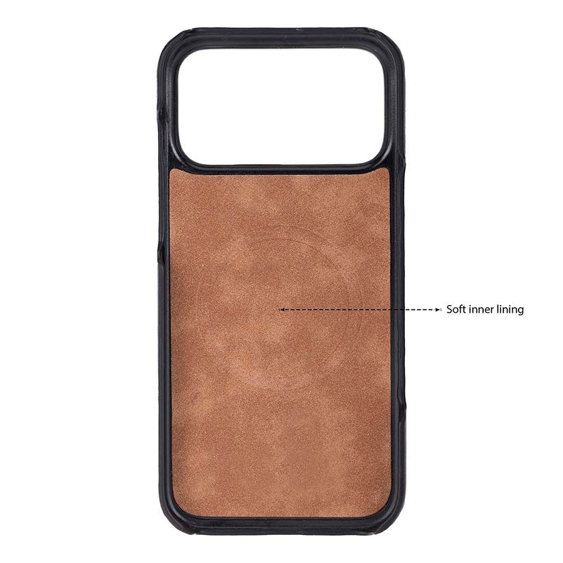 Ventura iPhone 18 Pro Max Hakiki Deri MagSafe Kılıf