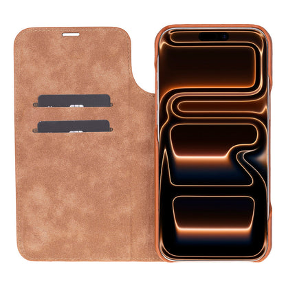 Decatur iPhone 18 full-grain leather folio case - Black - view 15 