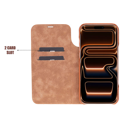 Decatur iPhone 18 full-grain leather folio case - Tan - view 29 