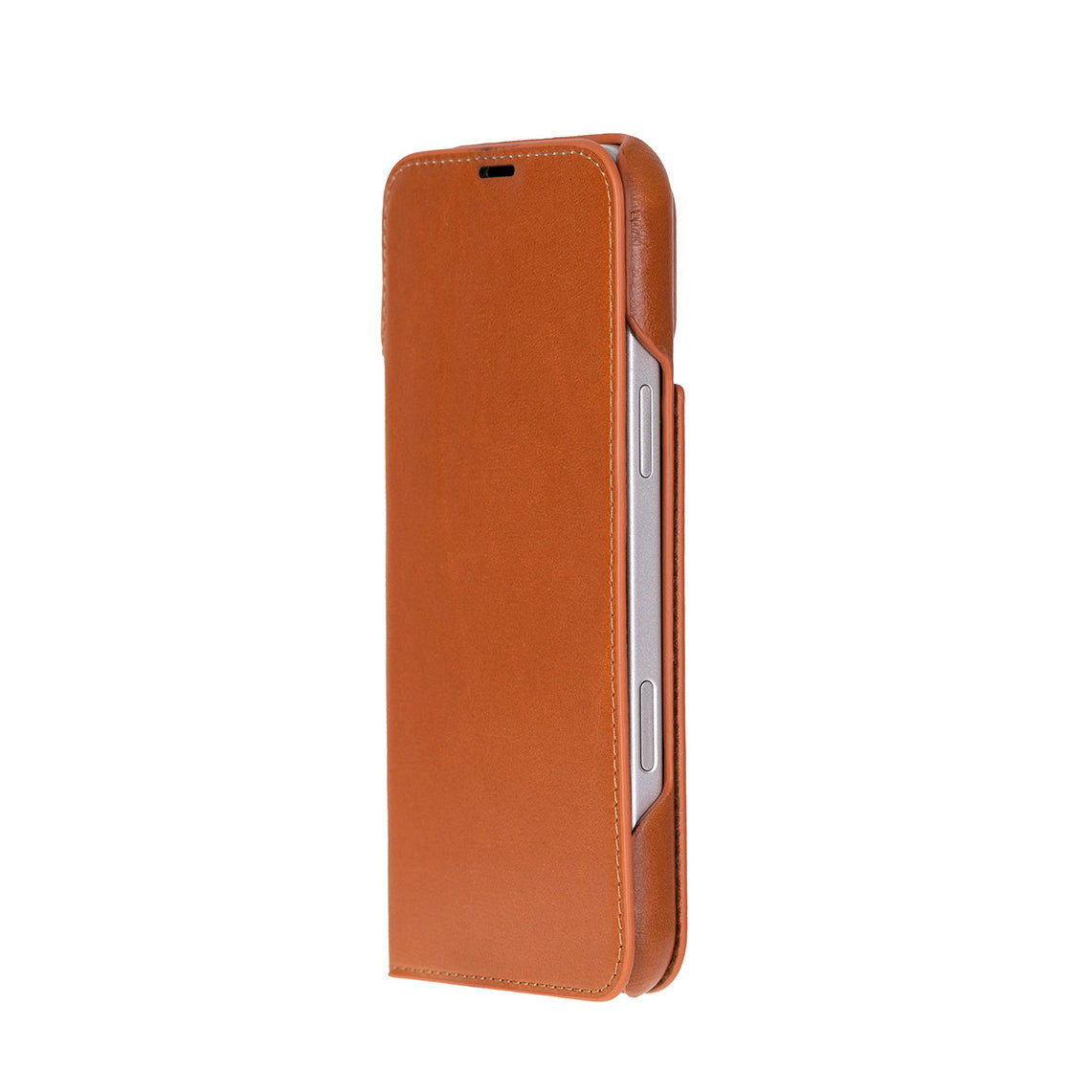 Decatur iPhone 18 full-grain leather folio case - Tan - view 23 