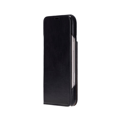 Decatur iPhone 18 Pro Max full-grain leather folio case - Black - view 23 