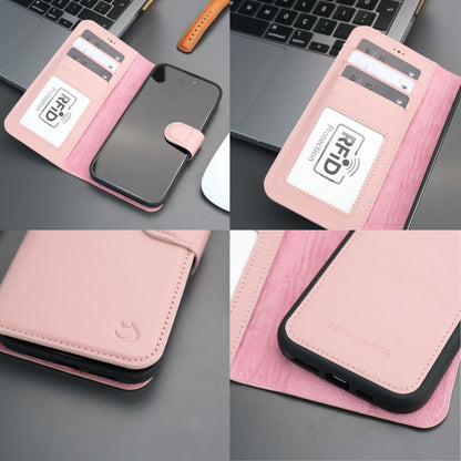 Casper iPhone 18 Pro Max full-grain leather wallet case - Pink - view 71 