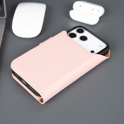 Casper iPhone 18 Pro full-grain leather wallet case - Pink - view 45 