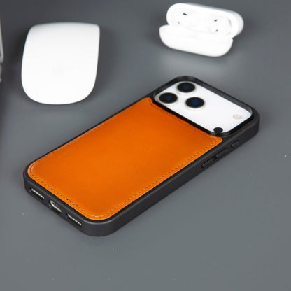 Casper iPhone 18 Pro full-grain leather wallet case - Tan - view 5 