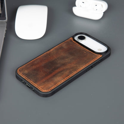 Casper iPhone 17 Air Hakiki Deri Cüzdan Kılıfı