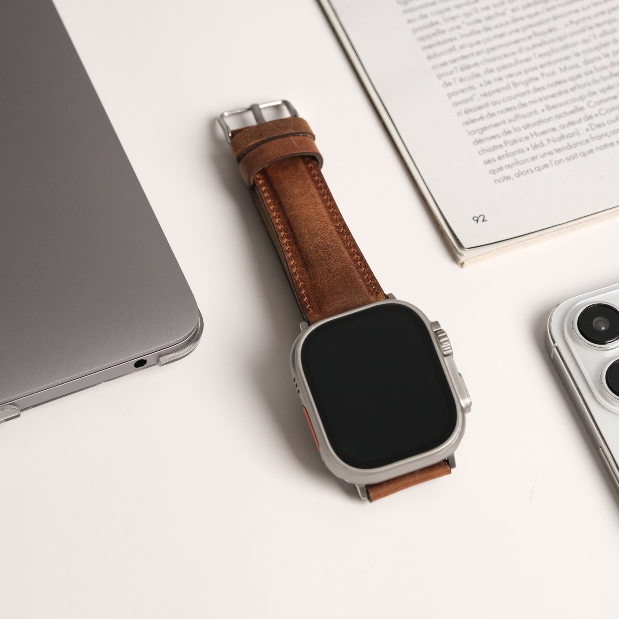 jakson apple watch kordon antik kahve taba 