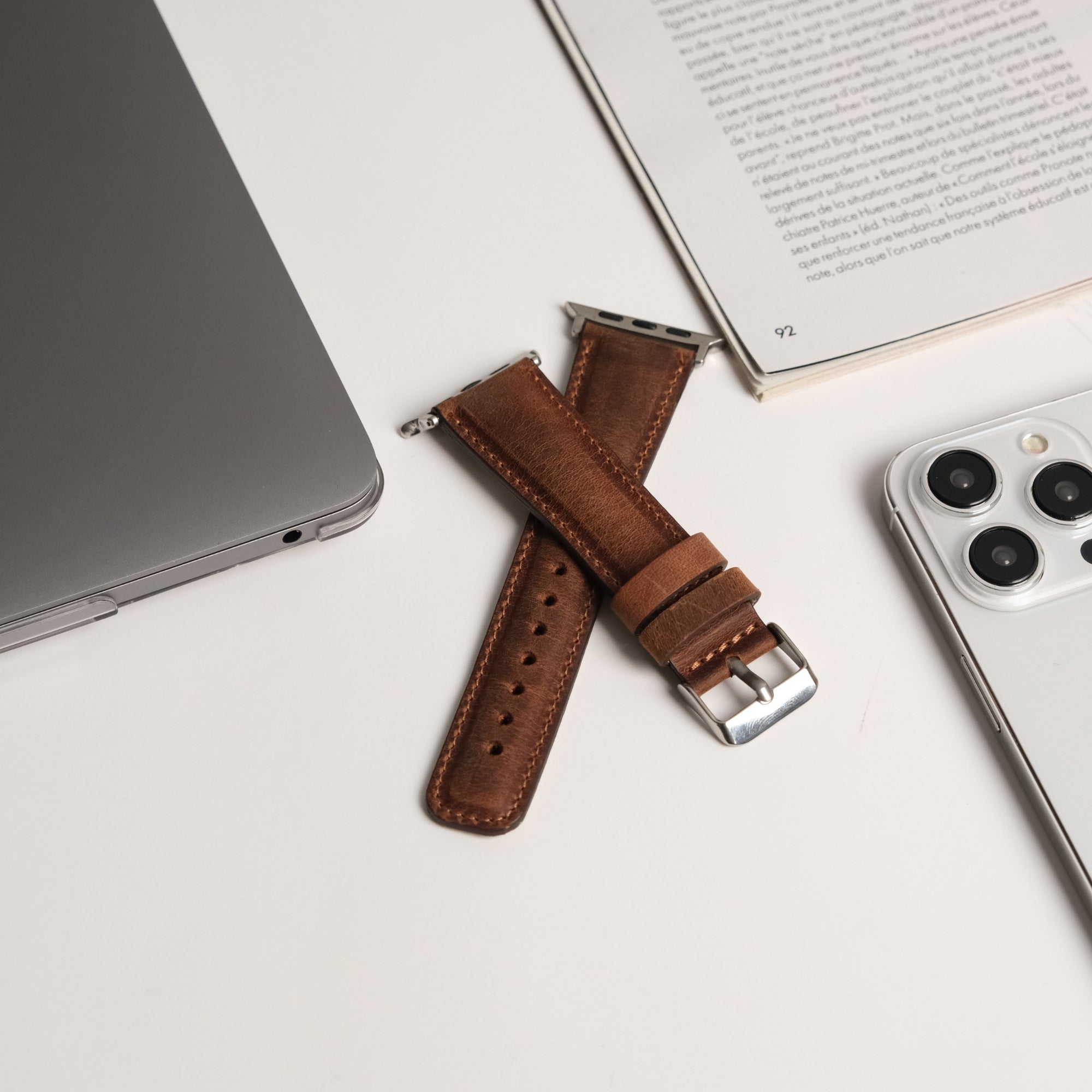 jakson apple watch kordon antik kahve taba 