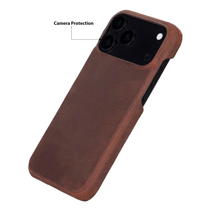 Ventura iPhone 18 Pro Max Hakiki Deri MagSafe Kılıf 