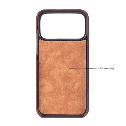 Ventura iPhone 18 Pro Max Hakiki Deri MagSafe Kılıf 
