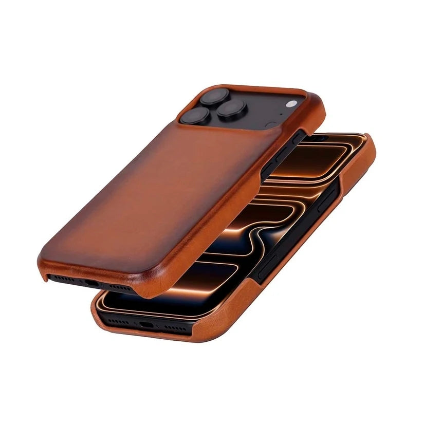 Ventura iPhone 18 Pro Max Hakiki Deri MagSafe Kılıf 