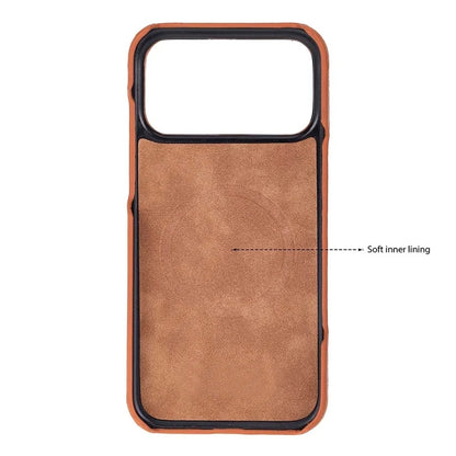 Ventura iPhone 18 Pro Max Hakiki Deri MagSafe Kılıf 